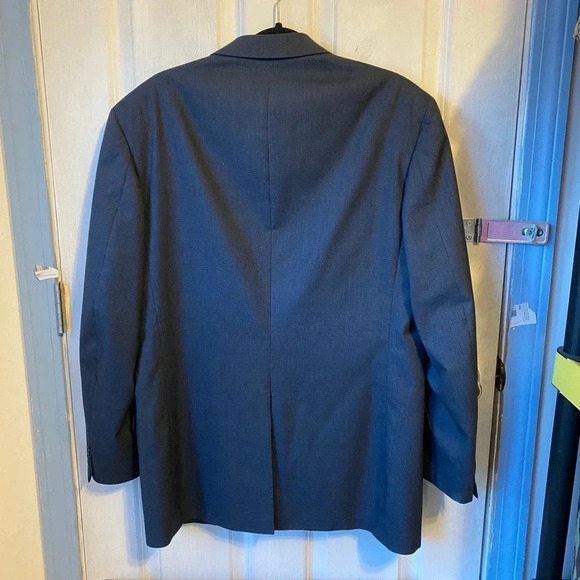 Colours By Alexander Julian Virgin Wool Men Matching Suit Blazer Pants Size 44R - Picture 8 of 10